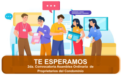 2da. Convocatoria Asamblea Ordinaria de Proprietarios del Condominio